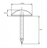 Upholstery Nail Heads | 10.5mm Nails | MASTA Upholstery Supplies