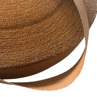 2" / 50mm Polypropylene Webbing - Tan / Brown