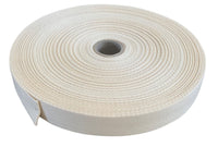 25mm Natural Beige Cotton Herringbone Tape