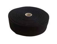 50mm Black Cotton Herringbone Tape