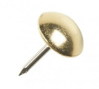 19mm Polished Brass L19 Upholstery Nail